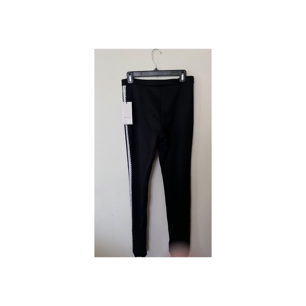 GUCCI
Women's Black Swarovski Crystal-embellished Striped Track Pants - Picture 4 of 9